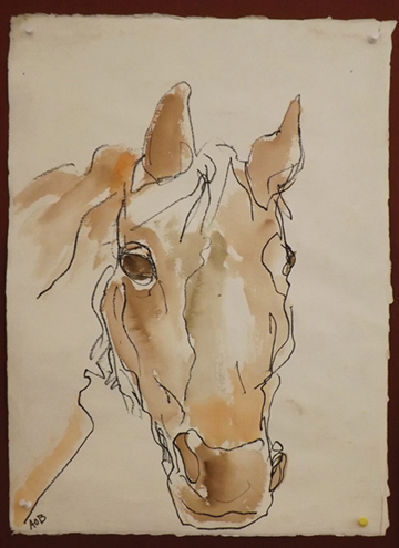'Thunder.' Watercolor by Alice Billings.