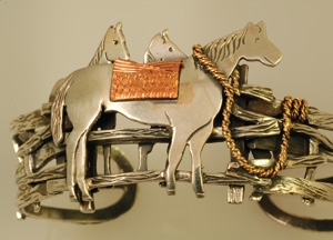 Horse bracelet from Ouray Silversmiths.